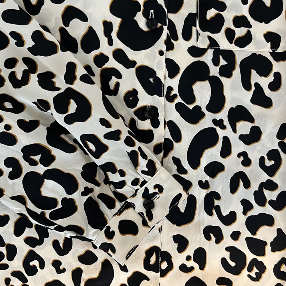 Anine Bing Dalmatian Button Up Blouse - image 4